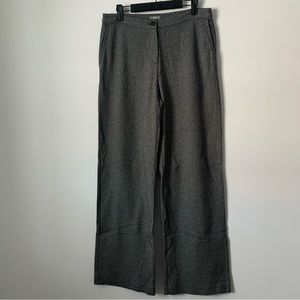 J. Jill Herringbone Black and White Trousers sz 8 Tall
